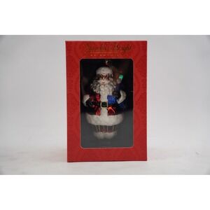 Radko Sparkle Bright Santa Claus Christmas Ornament Festive Holiday Decor